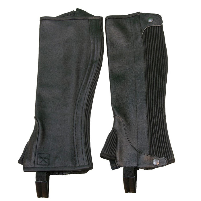 Equine Athletics Adult Leather Half Chaps Zip