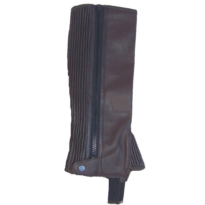 Equine Athletics Adult Leather Half Chaps Zip (Discontinued)