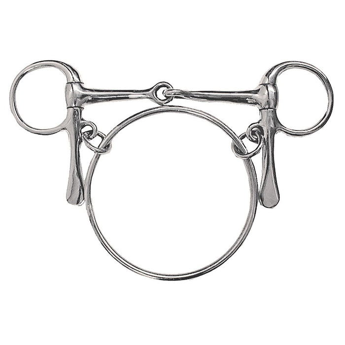 Coronet Stainless Steel Dexter Racing Ring Half Cheek Bit