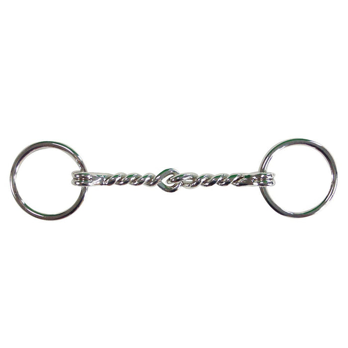 Loose Ring Malleable Iron Single Twist Wire Snaffle Bit