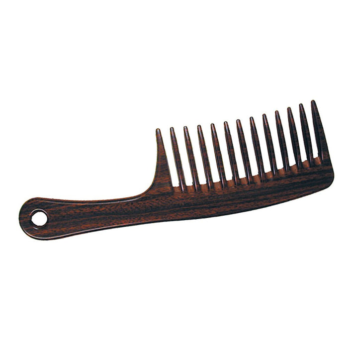Poly Mane & Tail Wood Grain Finish Comb 8"