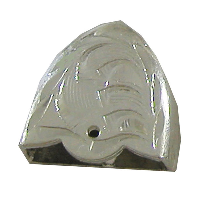 Silver Plate Bridle Tip with Nail