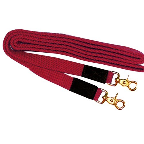 8' Flat Nylon Braided Reins with Trigger Snaps