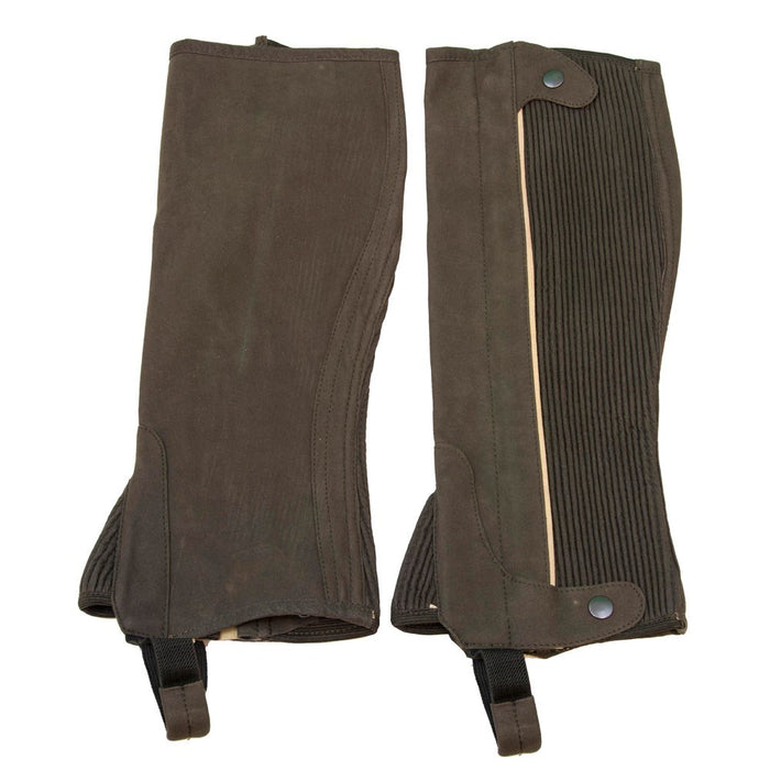 Equine Athletics Adult Clarino Half Chaps - Chocolate