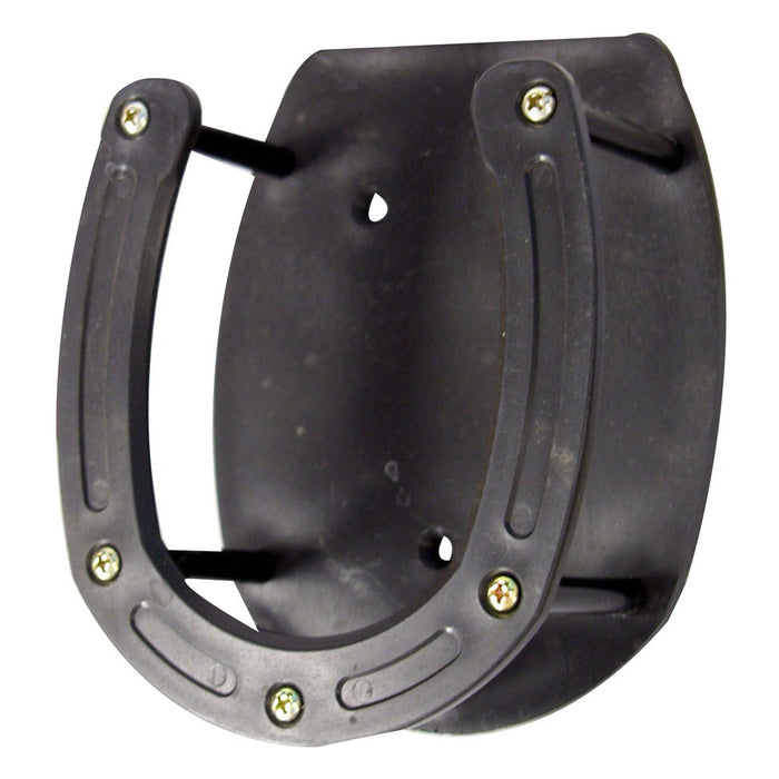 Plastic Horseshoe Salt Block Holder - Black