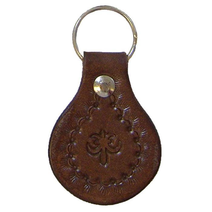 Fleur-De-Lis Stamped Design Key Fob