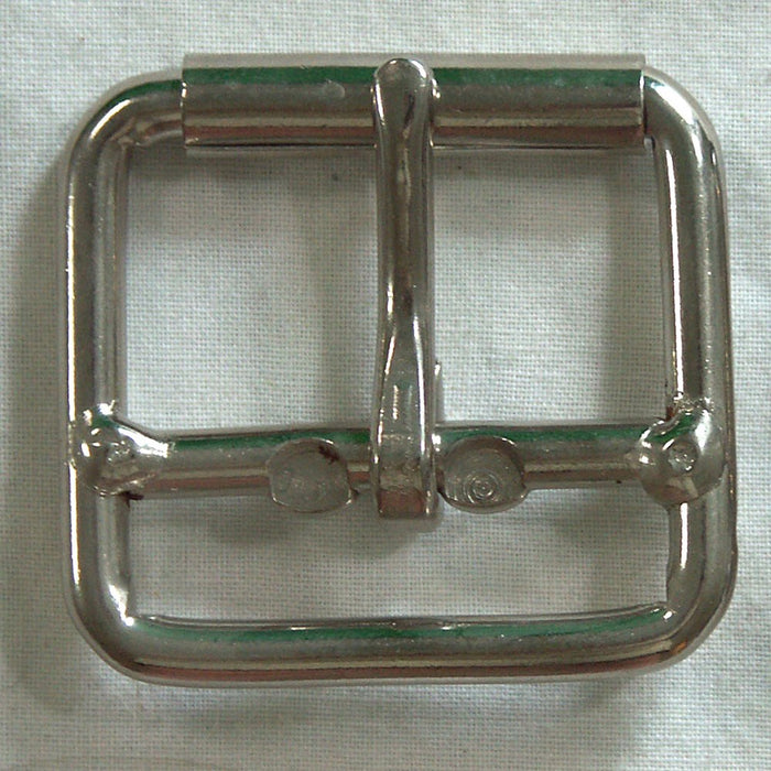 #999 Nickle Plate Double Bar Buckle 1" (special order)