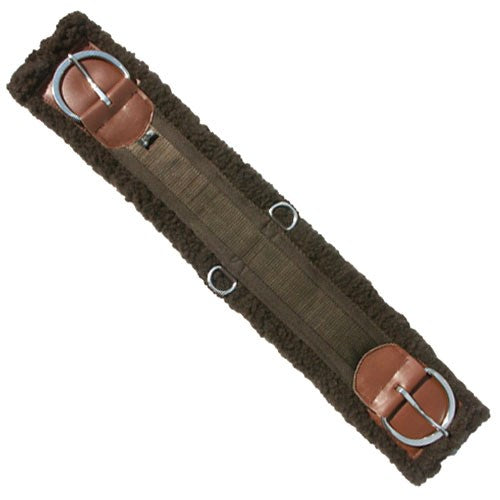 Western Fleece Cinch with Leather Reinforcements - Brown