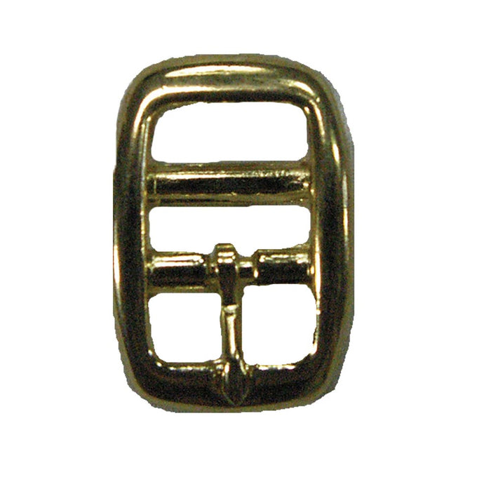 #147 Zinc Brass Plate Round Heavy Buckle 1/2" (special order)