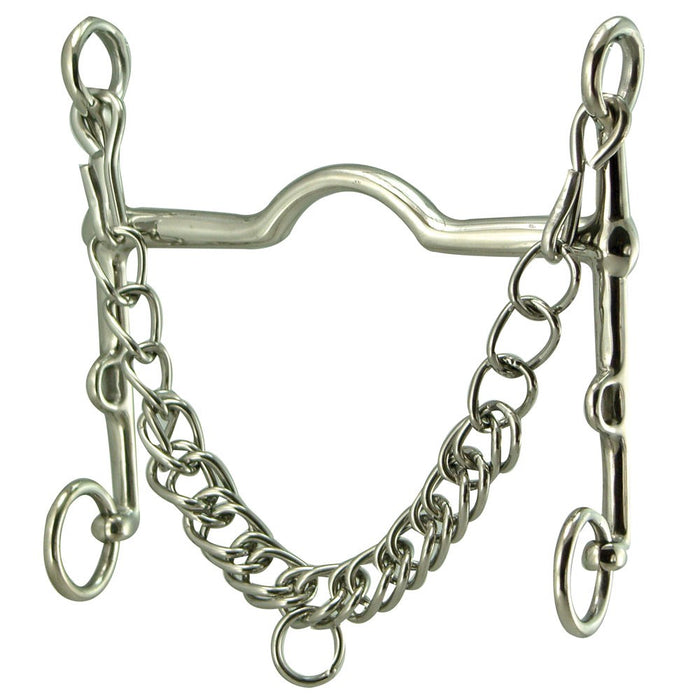 Weymouth Port Stainless Steel Bit 5-1/2" with 5-3/4" Cheeks
