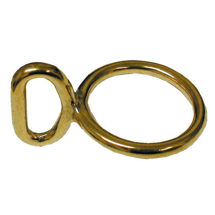#3611 Solid Brass Loop & Ring 1" x 1-1/2"