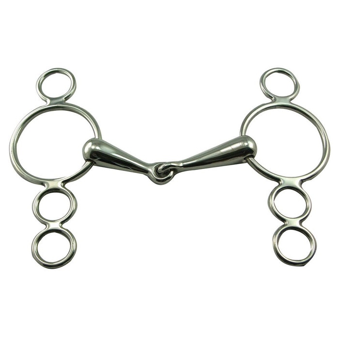 Continental Stainless Steel Gag Snaffle Bit 5", 20mm