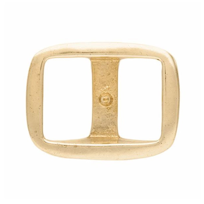 #545 Solid Brass Conway Buckle Flat 1"