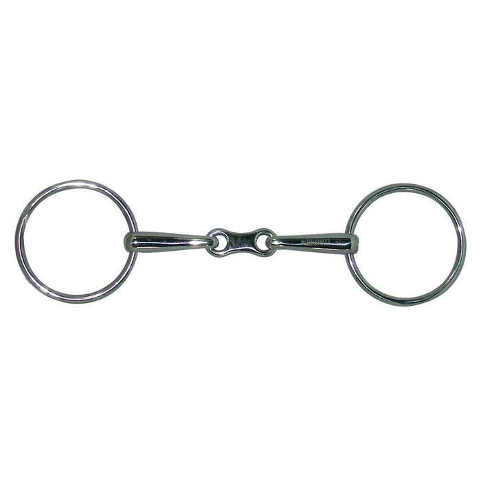 Loose Ring Stainless Steel French Link Snaffle Bit