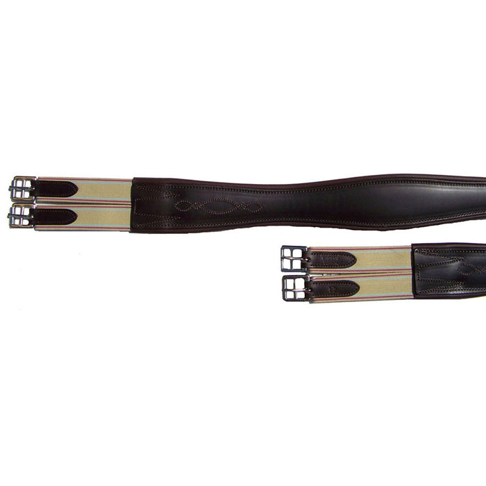 Pro-Trainer Double End Elastic Overlay Girth - Brown