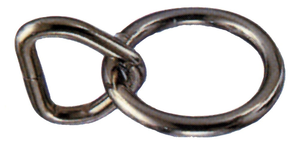 Brass Plate Loop & Ring 3/4" X 1-1/4", 5mm