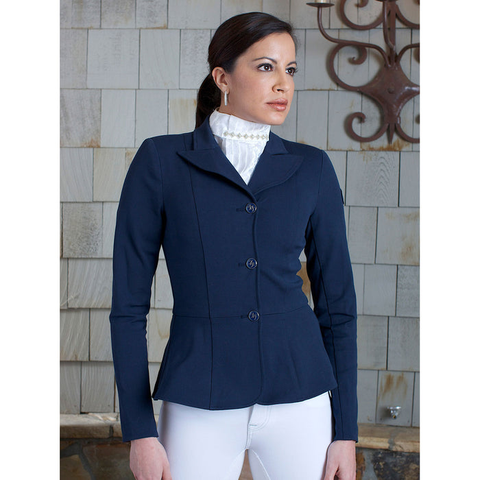 2KGrey Ladies Navy Equestrian Show Coat - Frances