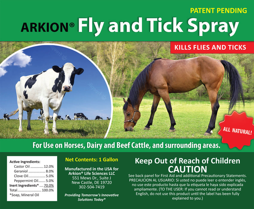 Arkion Fly & Tick Spray Concentrate - 1 Gallon