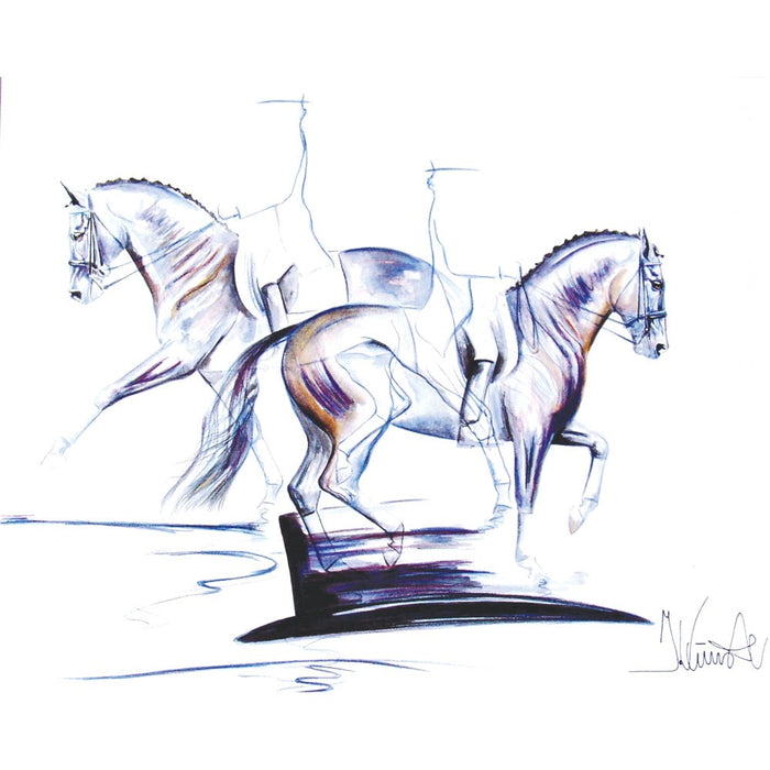 Nizza Dressage Matted 15.75" X 19.75" Print