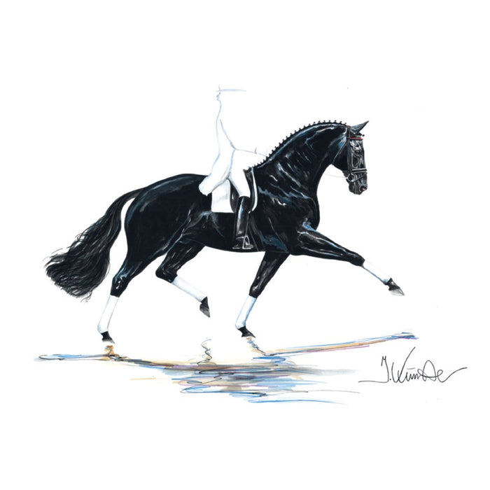 Las Vegas 2 (Dressage) Matted 7.75" X 11.75" Print