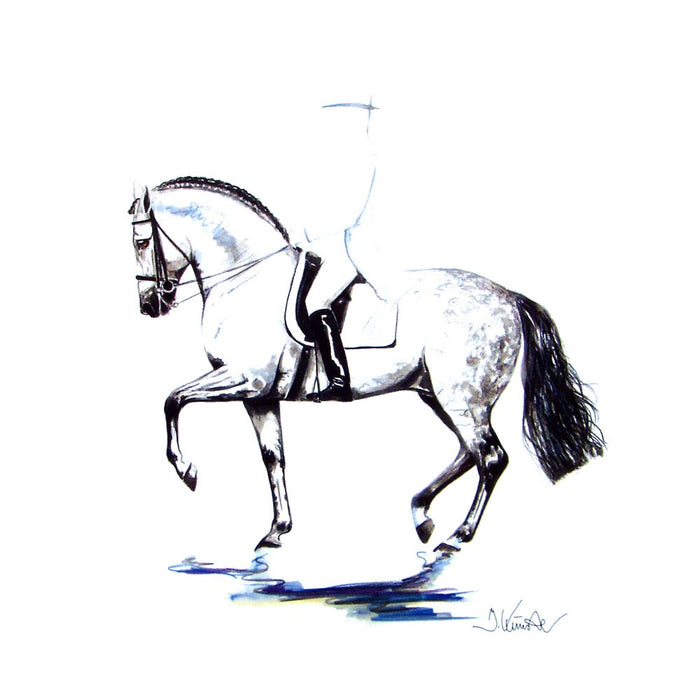 Invasor (Dressage) Matted 15.75" X 19.75" Print