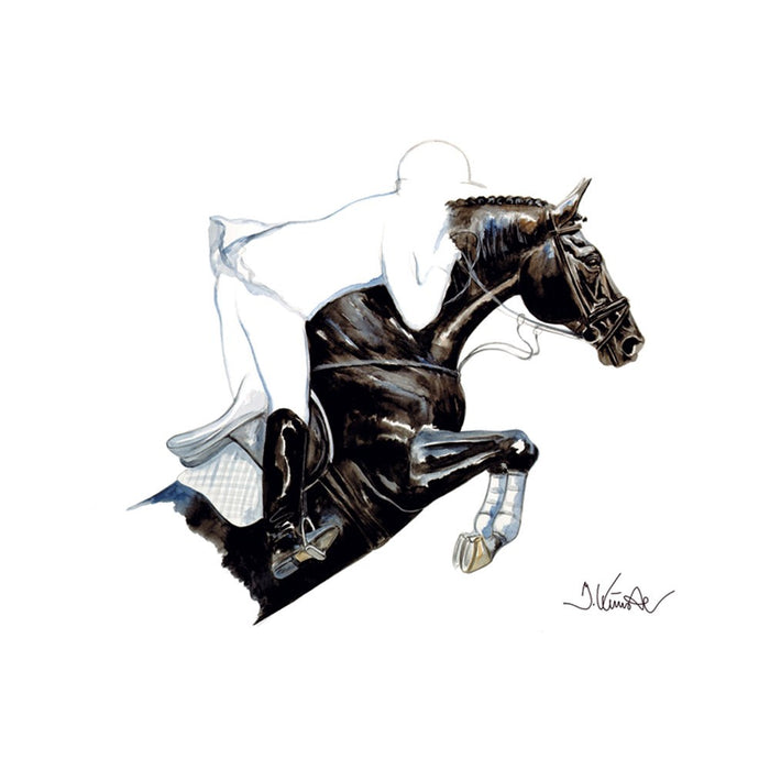 Spitfire (Show Jumper) Horse 19.75" X 27.5" Print