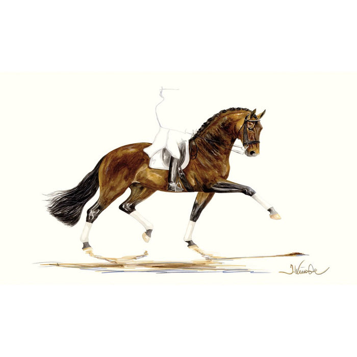 Primavera (Dressage) Horse 19.75" X 27.5" Print