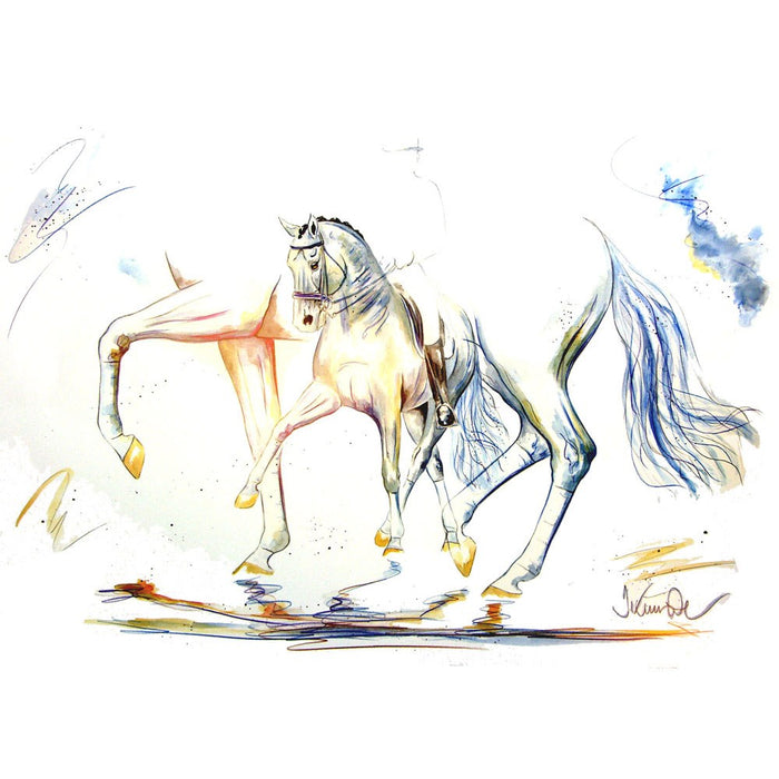Torino (Dressage) Horse 19.75" X 27.5" Print