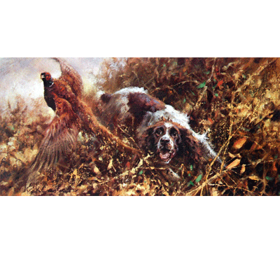 Spaniel & Pheasant Print