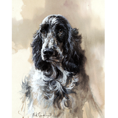 Head Of A Cocker Spaniel Print