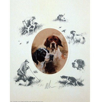 Oval English Pointer Print