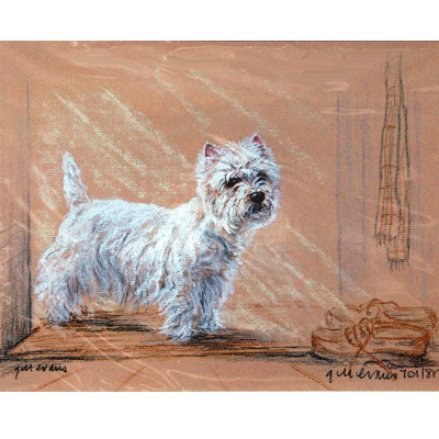 Westie By Shoes Print