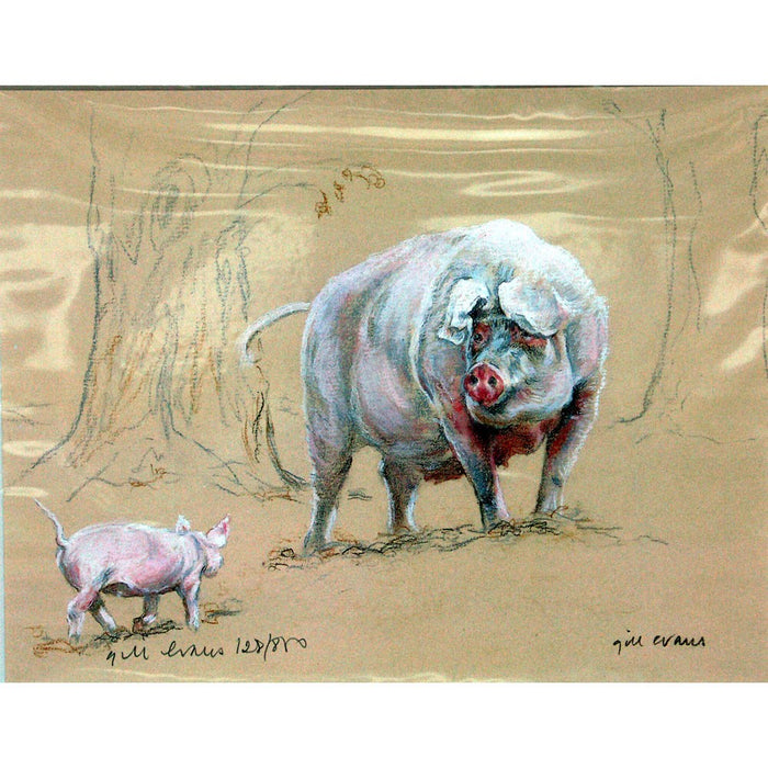 Pig & Piglet Print