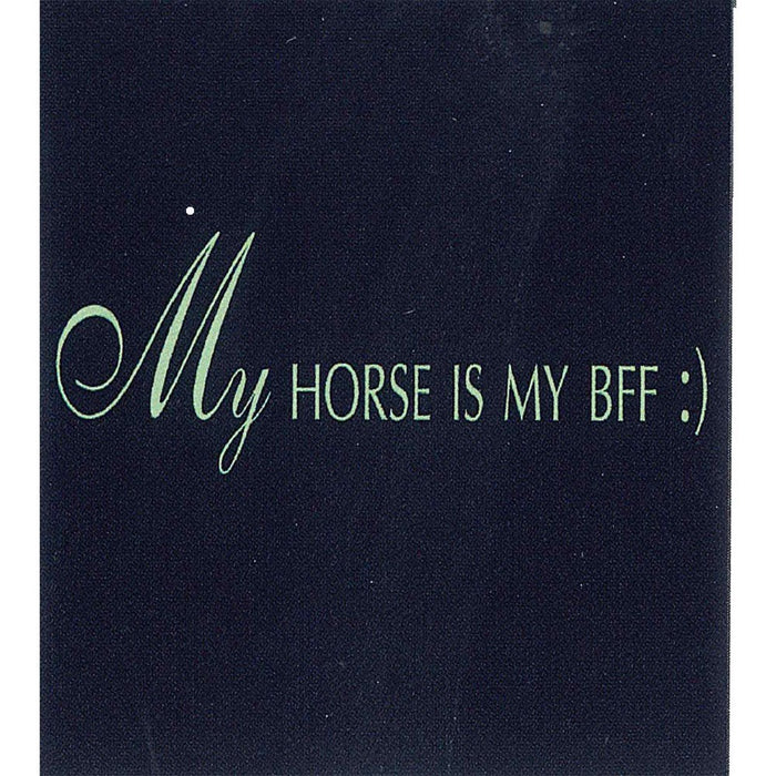"My Horse is my BFF" Humorous T-Shirt - Navy